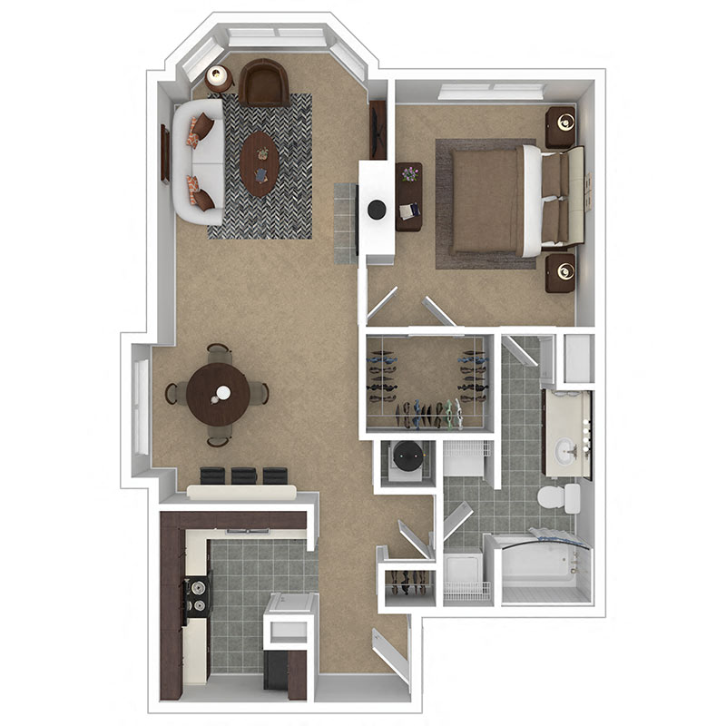 Meridian at Grandview A9 Floor Plan